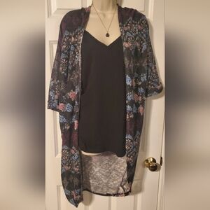 Floral Patterned Kimono Cardigan